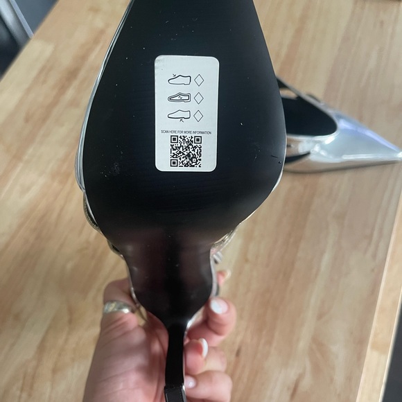 NWOT ASOS Mirror Pumps Ankle Strap - Picture 4 of 5